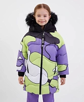 Пальто зимнее на искусственном пуху для девочки