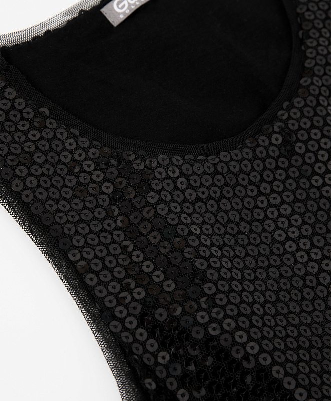 Топ расшитый пайетками для девочки