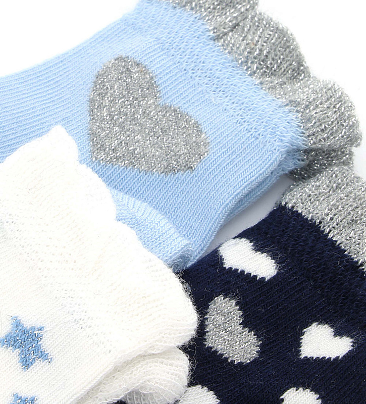 Носки детские 3 пары для девочки