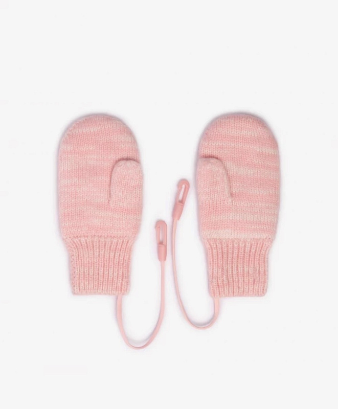 Варежки вязаные для девочки