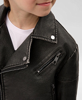 Куртка-косуха для мальчика из потертой экокожи