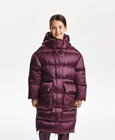 Пальто для девочки зимнее стёганое на натуральном пуху