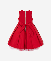 Платье текстильное без рукавов бордовое для девочки