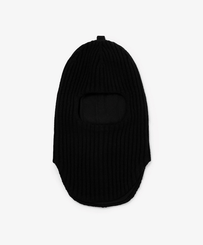 Шлем для мальчика вязаный утепленный