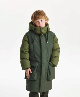Пальто для мальчика зимнее на искусственном пуху для мальчика