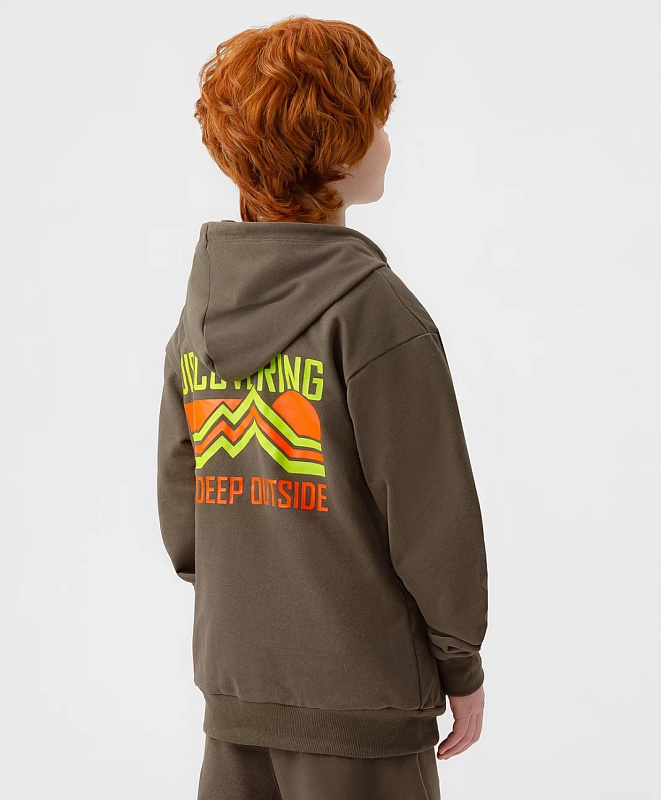 Толстовка с капюшоном на молнии для мальчика