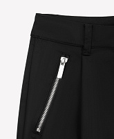 Брюки для мальчика зауженные к низу чёрные из твила