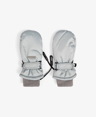 Варежки утепленные для девочки плащевые на подкладке из флиса