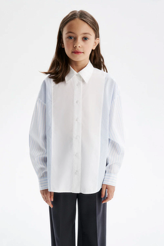 Блузка в полоску oversize