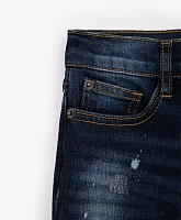 Джинсы утеплённые на флисе синие для мальчика