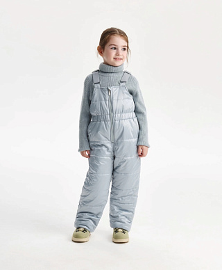 Полукомбинезон для девочки зимний стёганый на флисе