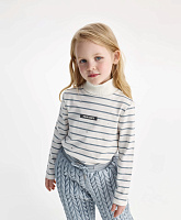 Водолазка для девочки трикотажная в полоску
