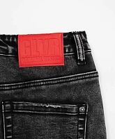 Джинсы Mom fit утеплённые серые для девочки