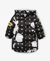 Пальто зимнее стёганое на натуральном пуху для девочки