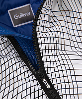 Куртка демисезонная из плащовки с принтом белая для мальчика