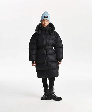 Пальто для девочки зимнее стёганое на искусственном пуху