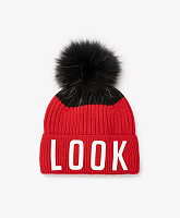 Шапка с помпоном вязаная для мальчика