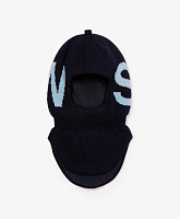 Шлем вязаный утепленный для мальчика