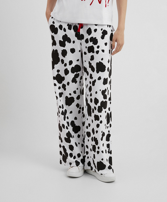 Пижама женская трикотажная с принтом