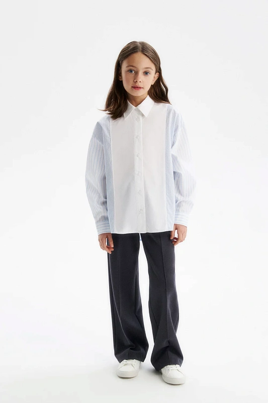 Блузка в полоску oversize