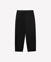 Брюки для мальчика зауженные к низу чёрные из твила