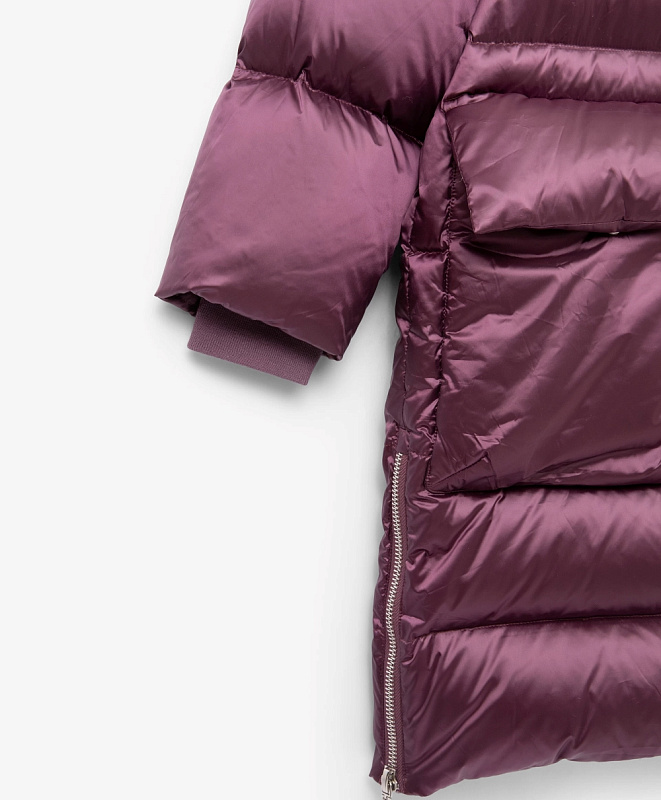 Пальто для девочки зимнее стёганое на натуральном пуху