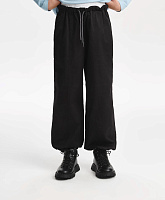 Брюки-джоггеры для девочки черные