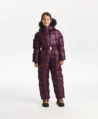 Комбинезон для девочки зимний на искусственном пуху