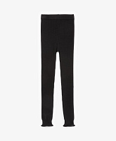 Рейтузы для девочки вязаные черные