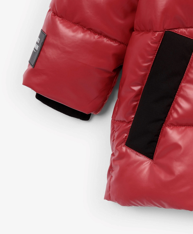 Полупальто для мальчика зимнее на искусственном пуху