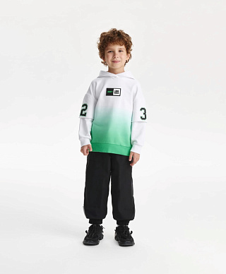 Брюки-джоггеры для мальчика плащевые на флисе