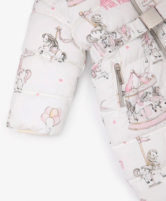 Комбинезон для девочки зимний на искусственном пуху