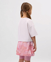 Футболка укороченная для девочки белая