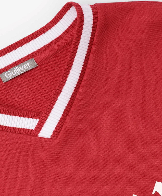 Свитшот для мальчика с V-образной горловиной