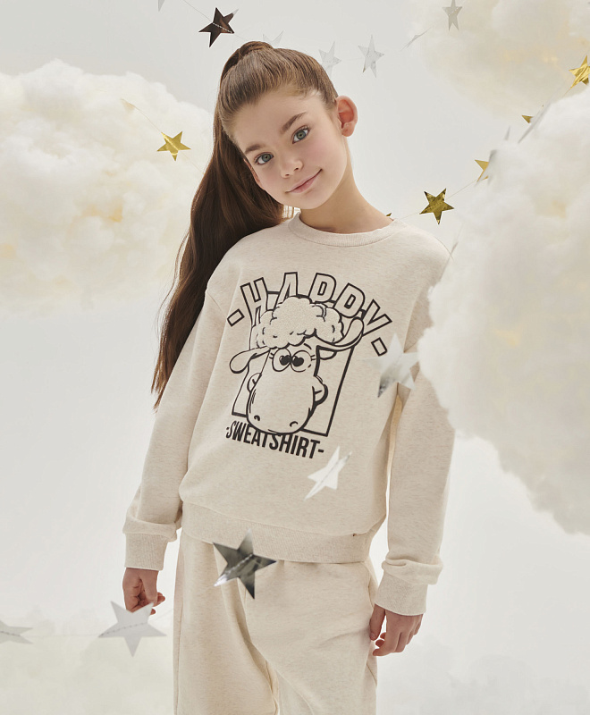 Свитшот оверсайз для девочки