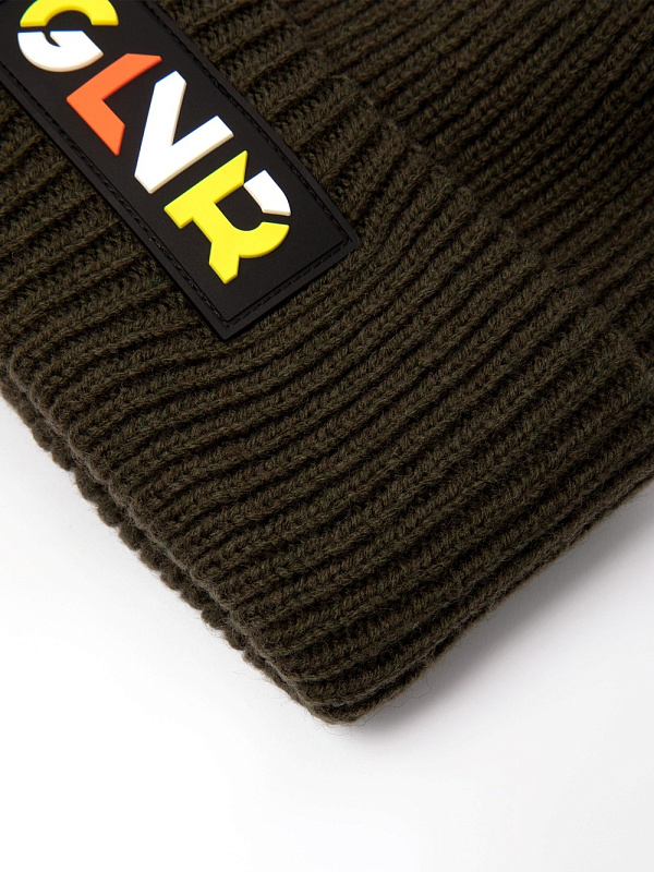 Шапка вязаная с помпоном для девочки