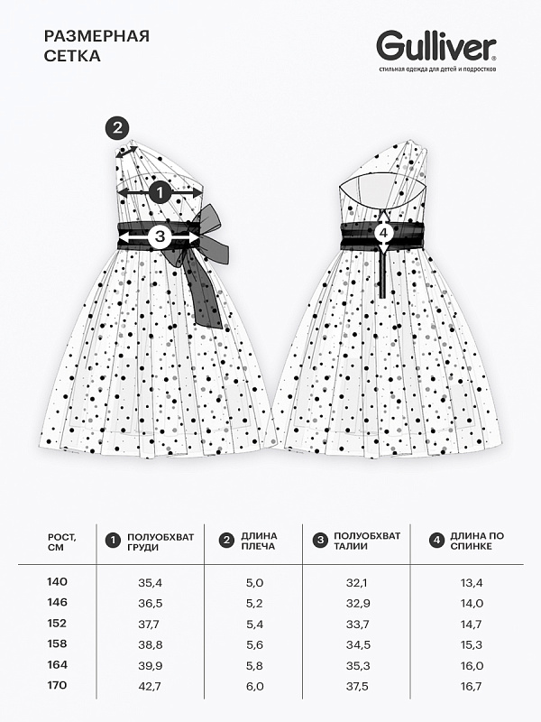 Платье асимметричное с пайетками для девочки