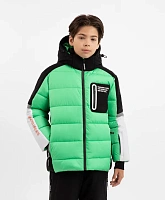 Куртка зимняя в спортивном стиле на искусственном утеплителе для мальчика
