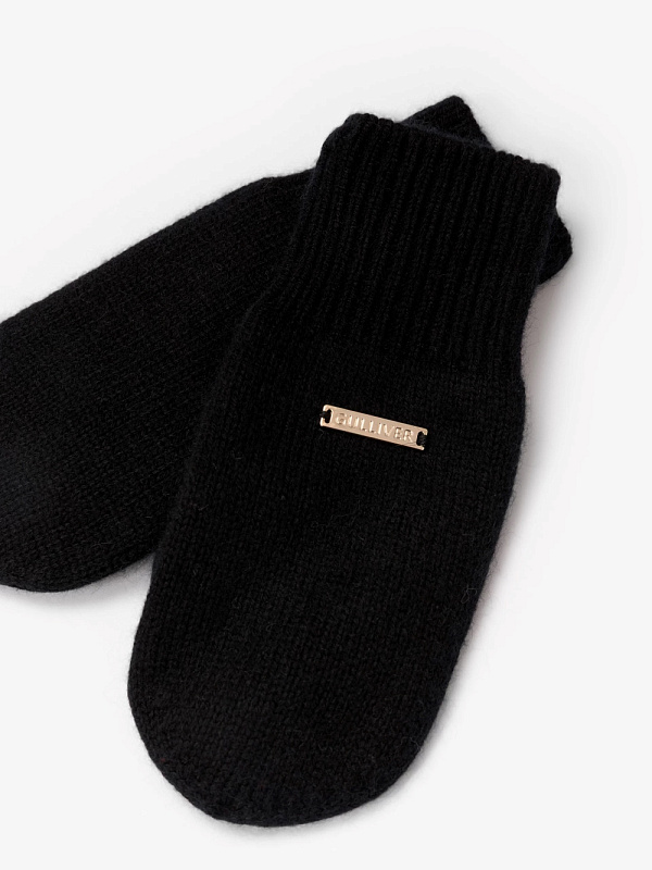 Варежки вязаные для девочки