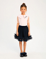 Футболка с воротником для девочки