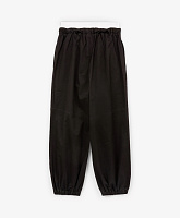 Брюки-джоггеры для девочки черные