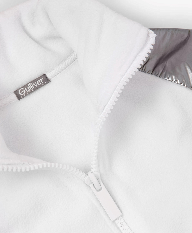 Толстовка распашная для девочки из флиса