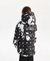 Пальто зимнее стёганое на натуральном пуху для девочки