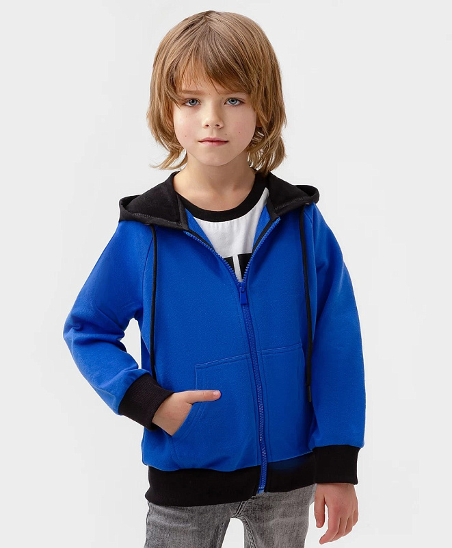 Толстовка трикотажная на молнии для мальчика
