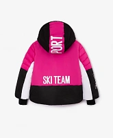 Куртка спортивная для девочки на искусственном пуху