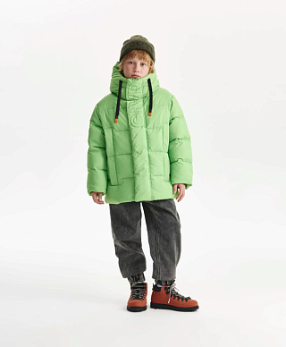 Куртка для мальчика демисезонная стеганая на искусственном пуху