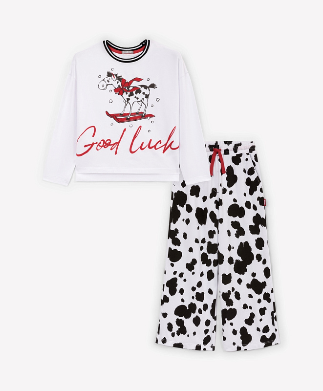 Пижама для девочки из трикотажа