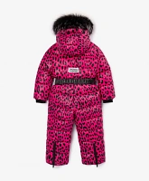 Комбинезон утеплённый с мехом енота