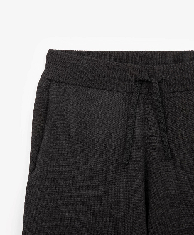 Брюки вязаные для девочки силуэта палаццо