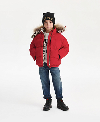 Куртка для девочки зимняя стеганая на искусственном пуху